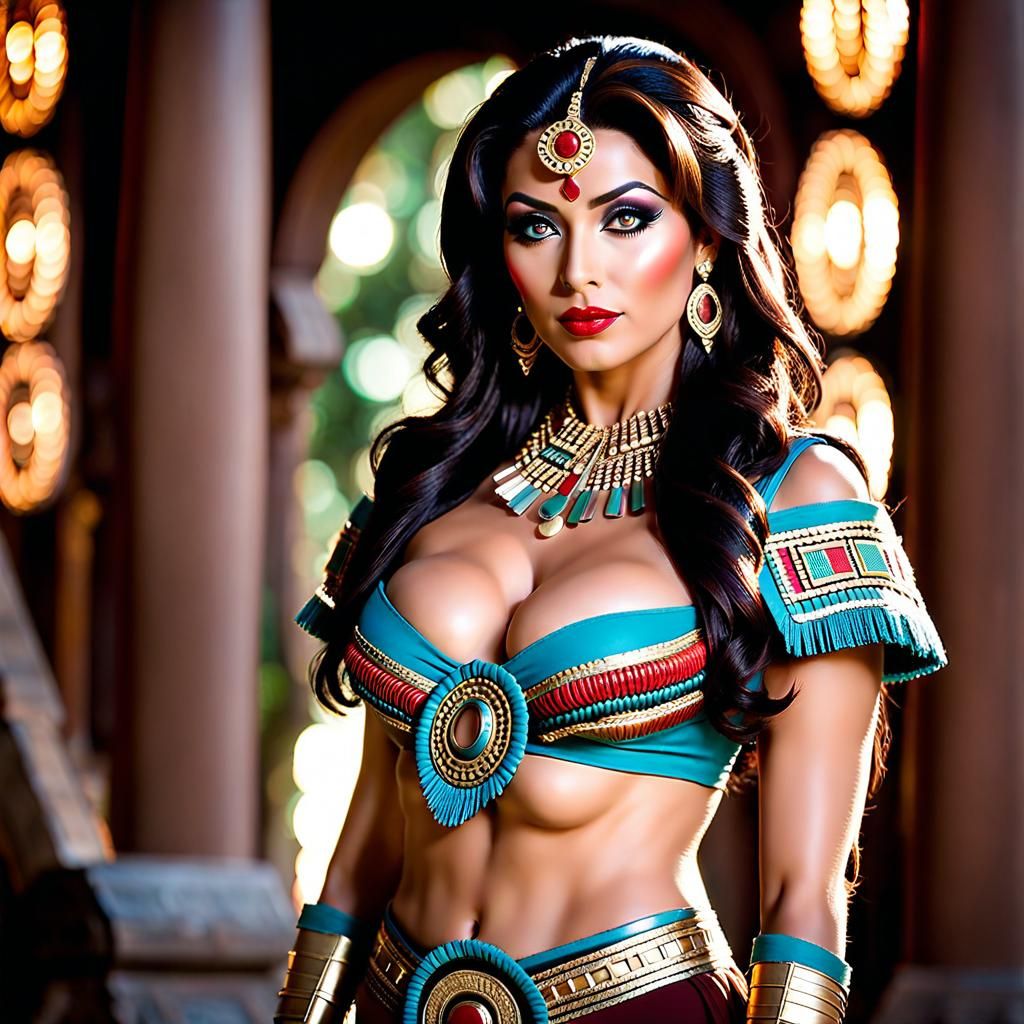 Deanna Troi as an Aztec Woman, Professional Photography