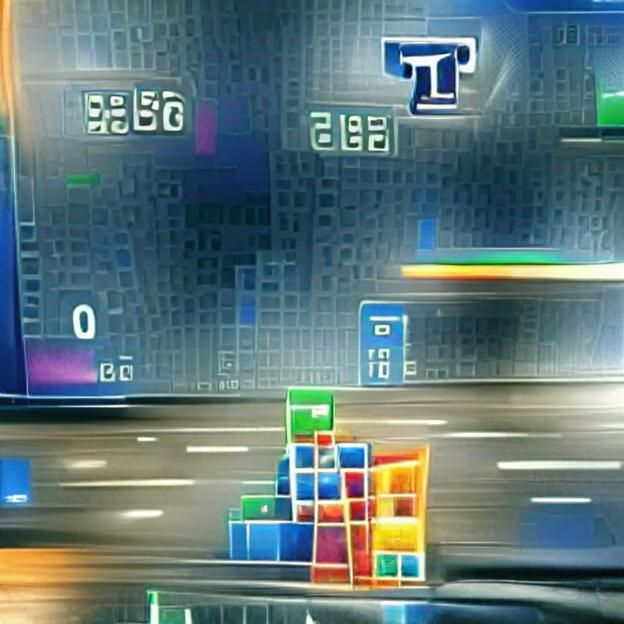 Fast-Paced Tetris Game in Motion