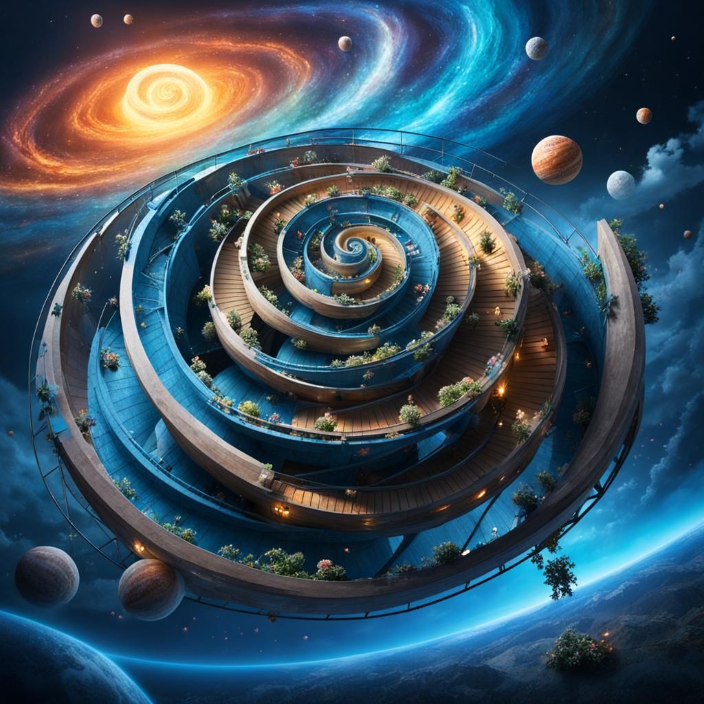 Black Rose Against Galaxy Spiral Background