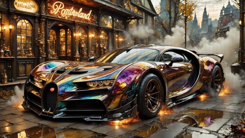 Slammed Bugatti La Voiture Noire in Studio