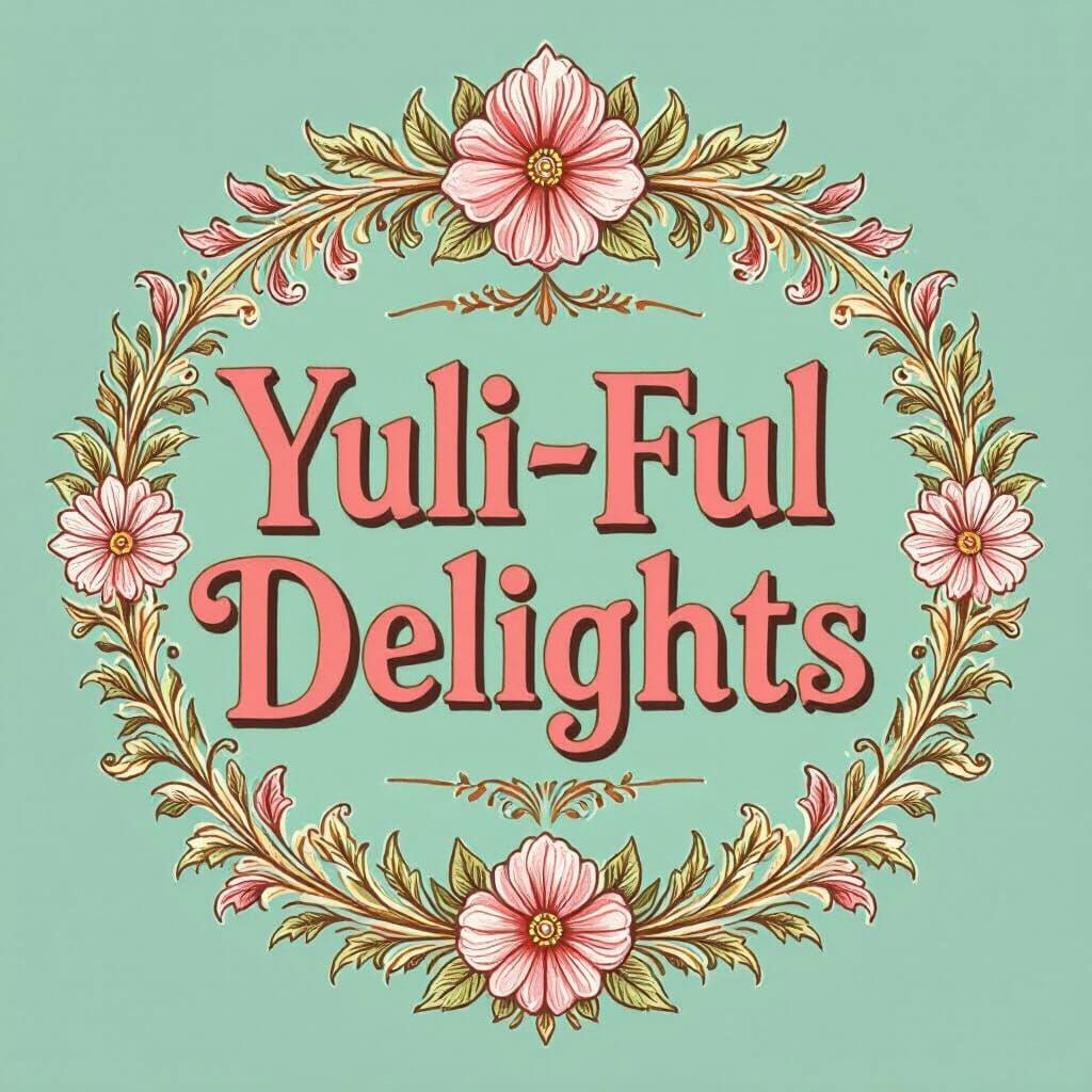 Whimsical Bakery Logo with Vintage Pastel Hues