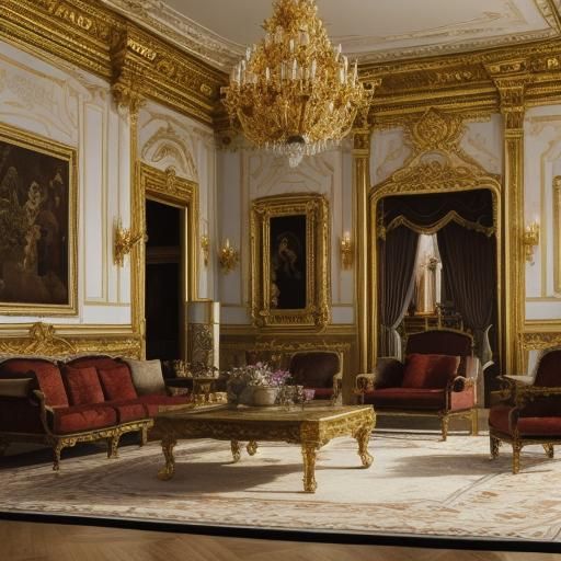 Luxurious Baroque Palace Interior