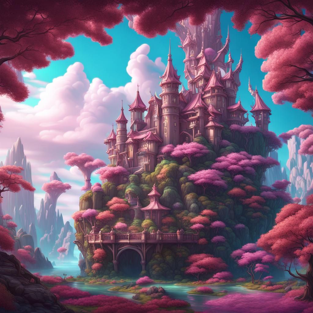 Fantastical Matte Painting with Intricate Details