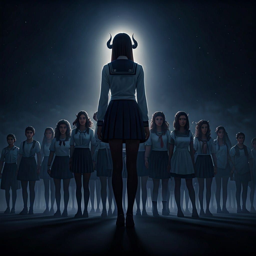 Endless Reflections: A Whimsical Surreal Scene