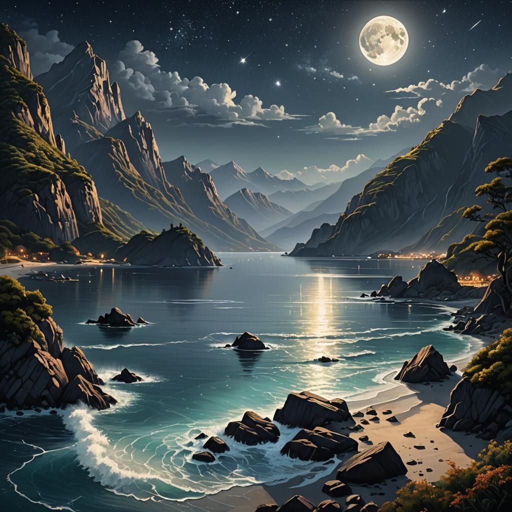 Silver Bay Matte Painting in Unreal Engine 5