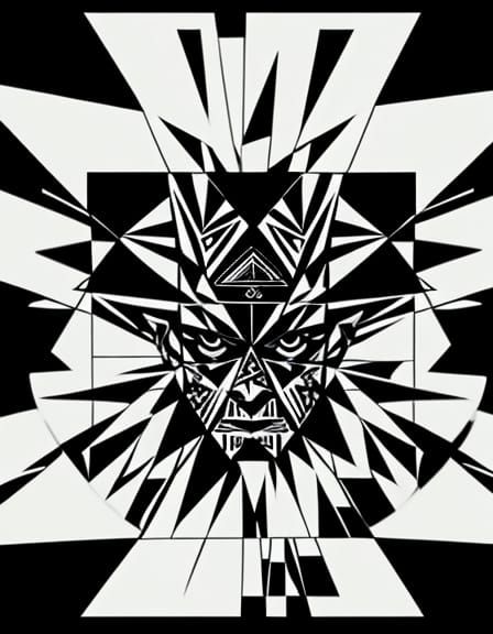 Minimalist Cubist Aesthetic with Surreal Fine Art