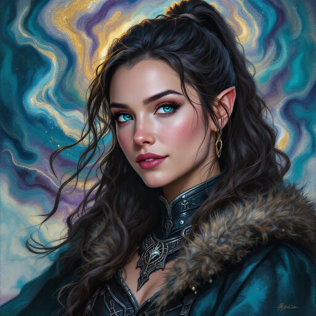 A Powerful Dwarf Cleric Radiates Protection in Hyperrealisti...