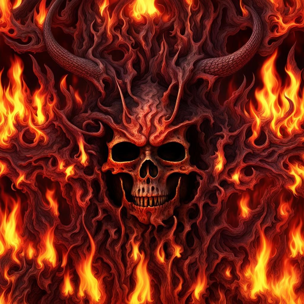 Infernal Flames in 3D Render