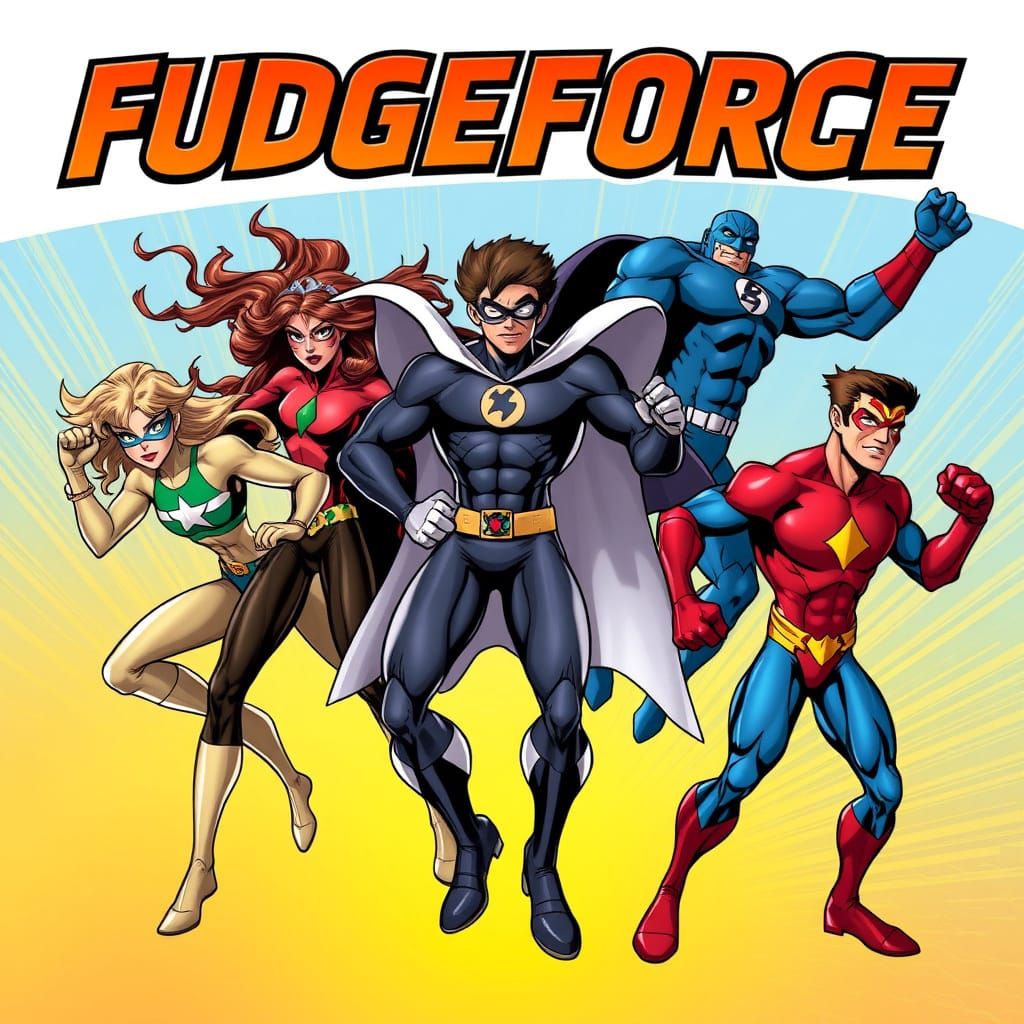 Fudgeforce Five: Dynamic Comic Superheroes