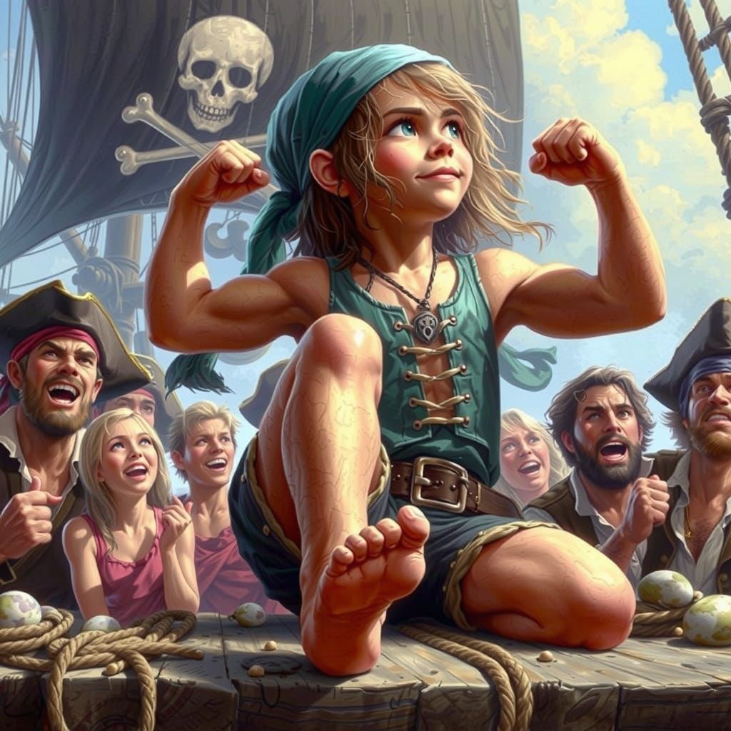 Pirate Captain in Swashbuckling Style