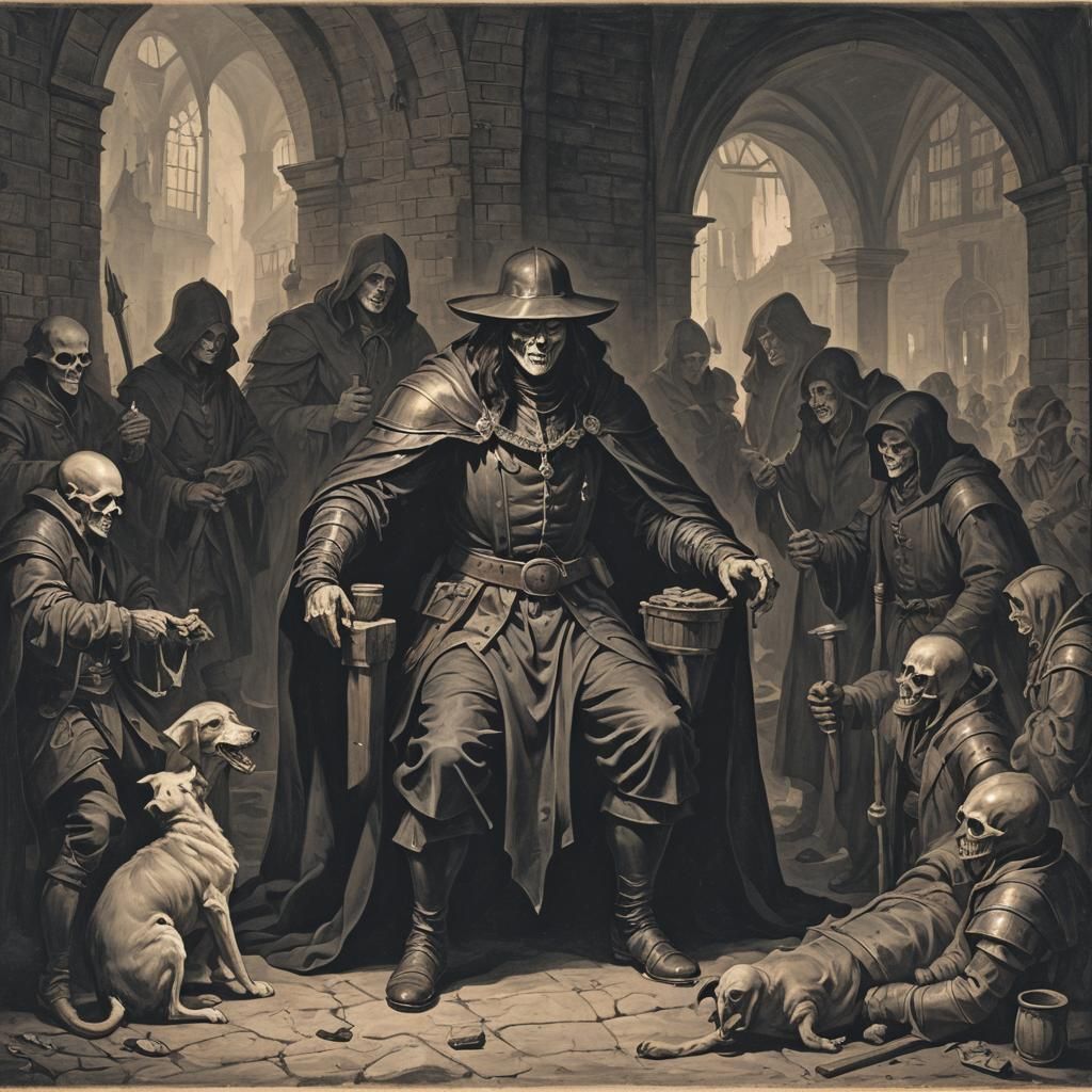 Grimdark Scene Inspired by Dark Fantasy