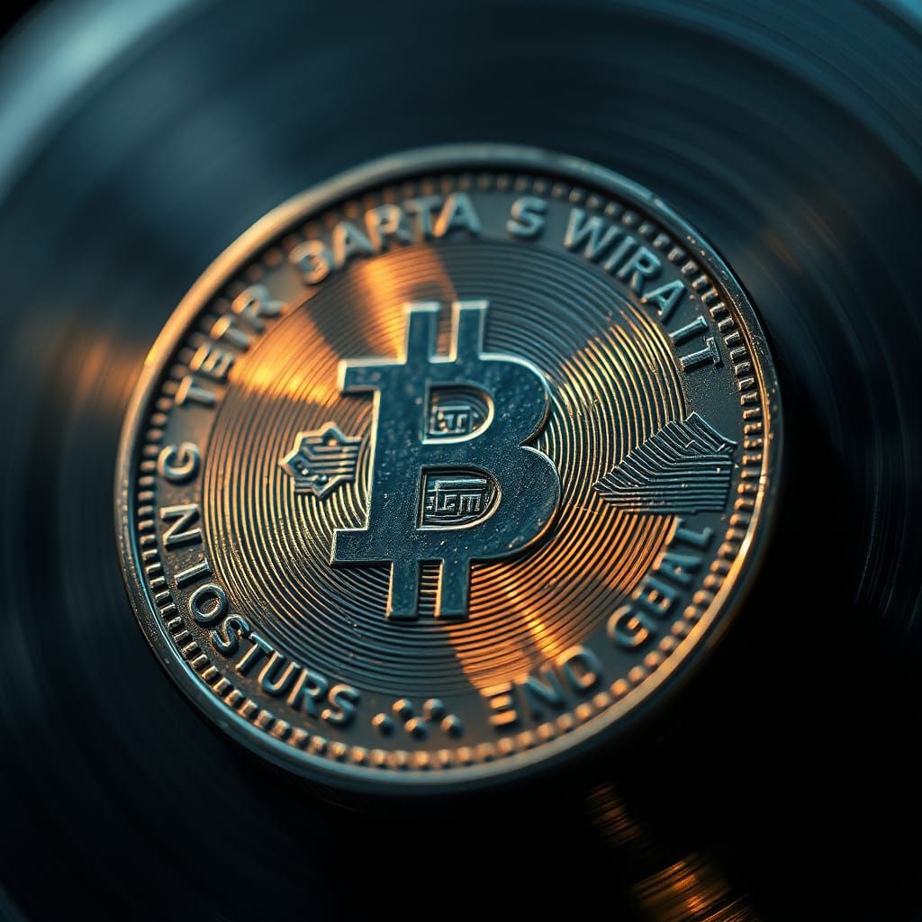 Hyperrealistic Spinning Coin in Cinematic Detail