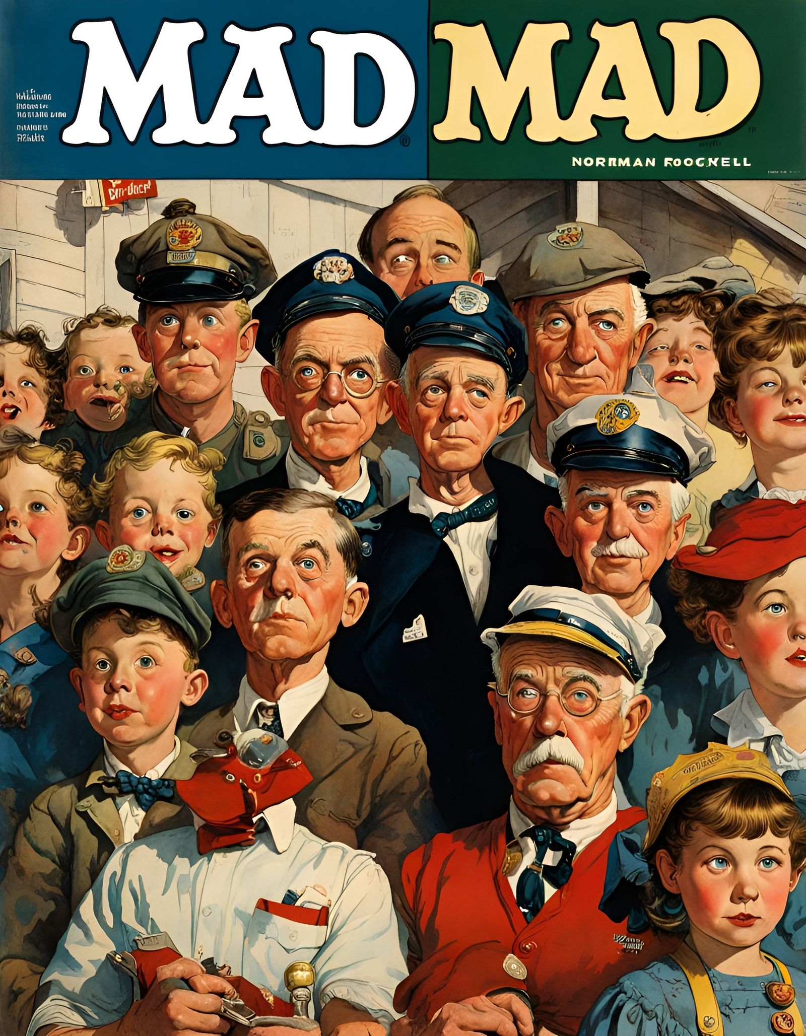 Classic Mad Magazine Cover Illustration in Watercolor and In...