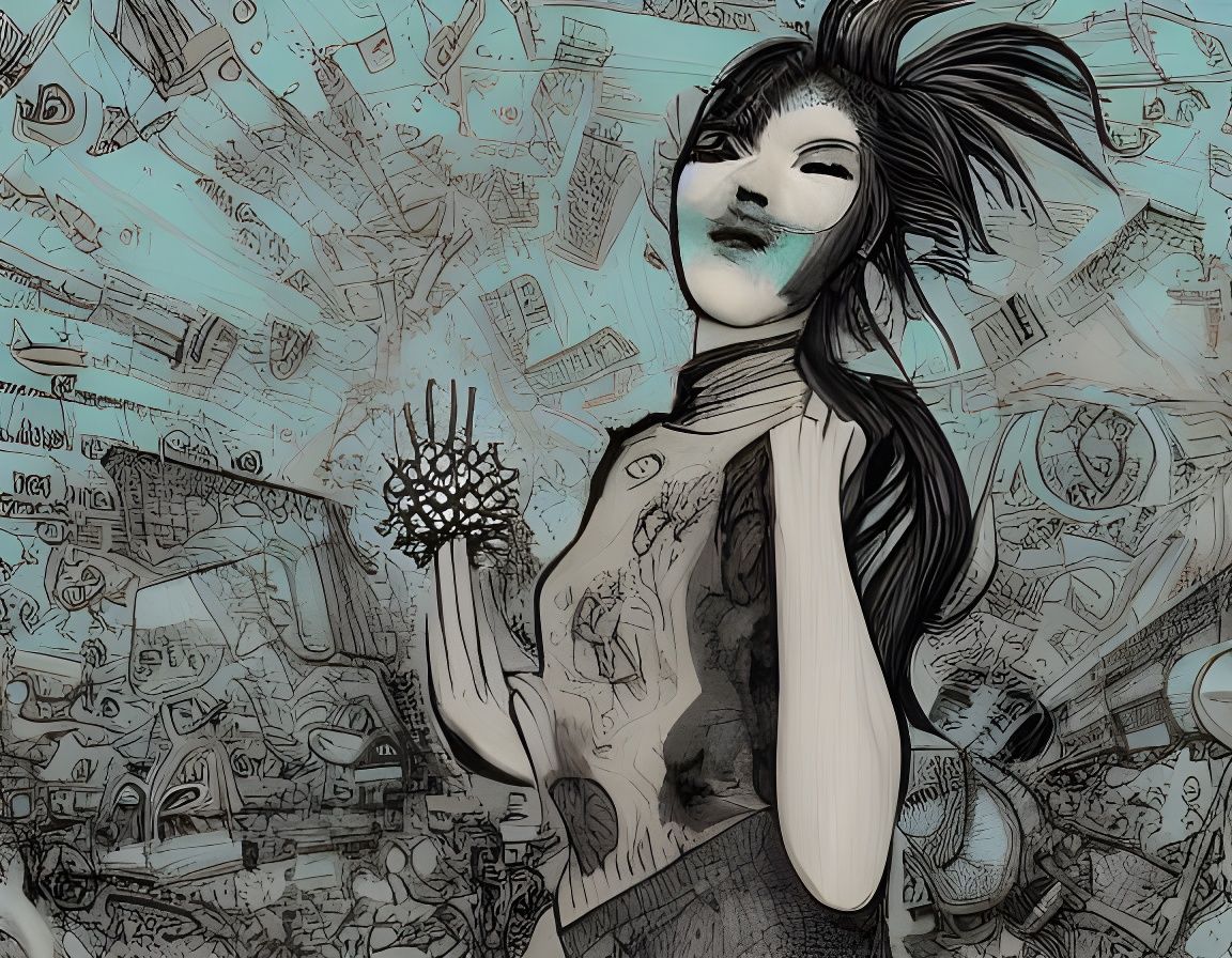 Whimsical Boho Pixie in Magical Meadow