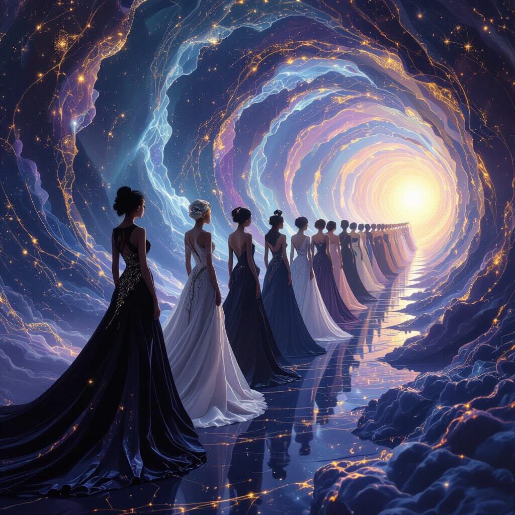 Avant-Garde Fashion Meets Cosmic Horizon