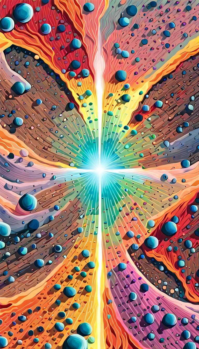 Cosmic Cross Section: Neon Gravity Clusters in Psychedelic A...