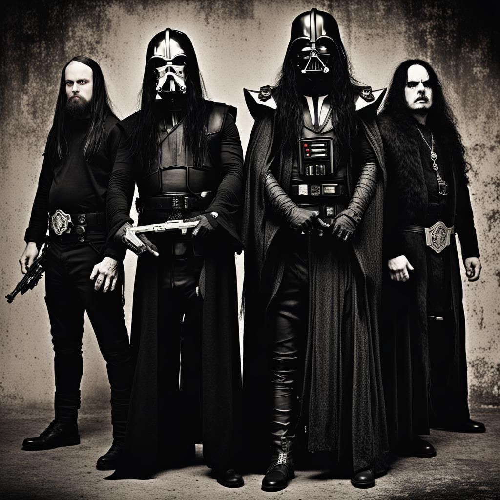 Star Wars Black Metal Poster Art