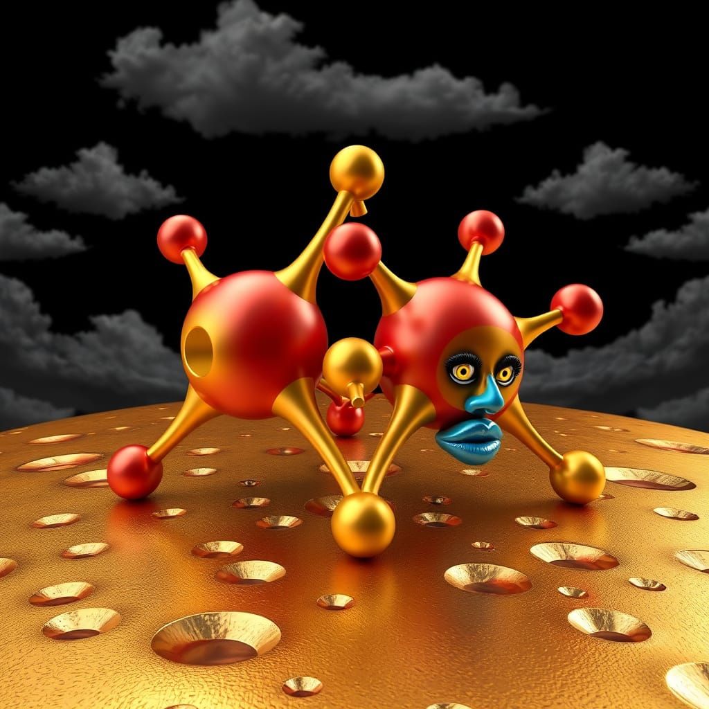 Entangled Molecular Structures with Quantum Duality