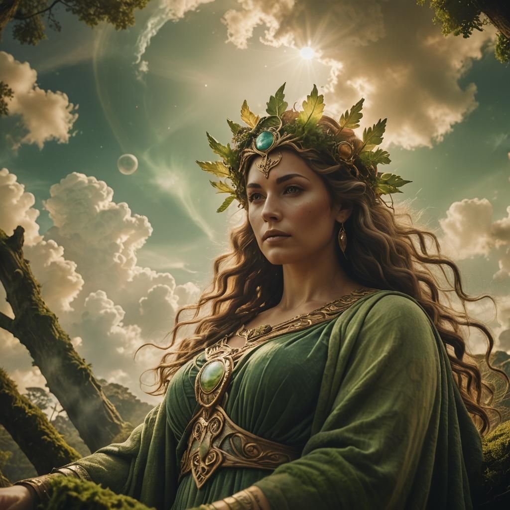 Gaia Oversees Earth Creation in Cinematic Style
