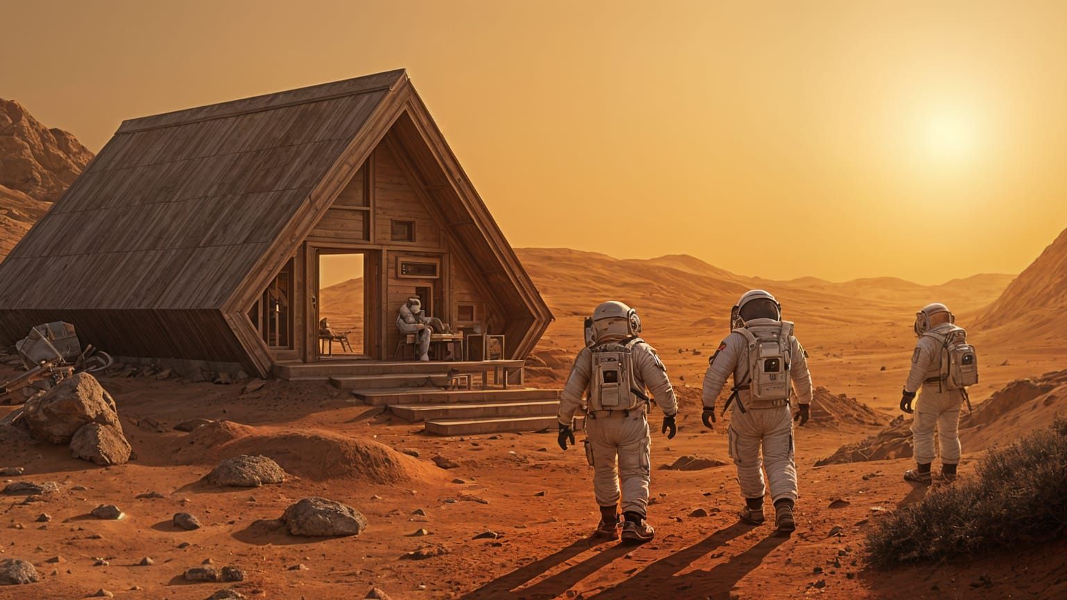 Astronauts Discover Terraformed Mars