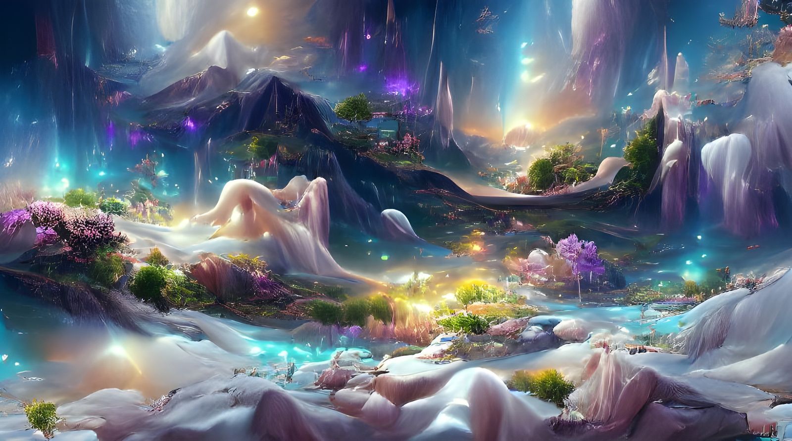 Milkfalls, Peaks and a Bit of Aurora Borealis