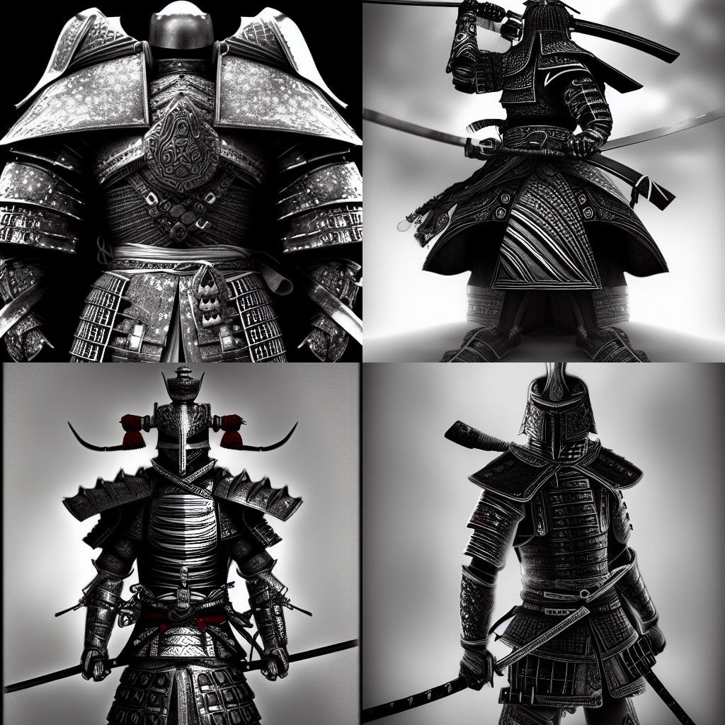 Hyperdetailed Samurai Armor Concept Art in 8K