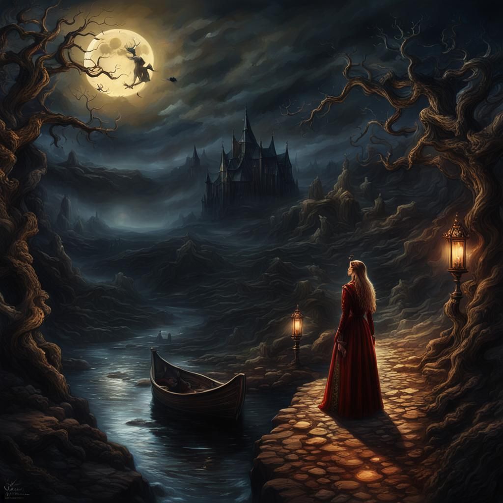 Woman's Moonlight Search for Her Soulmate