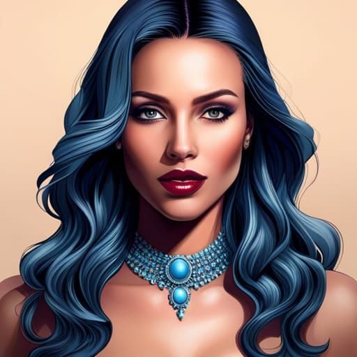 Beautiful Goddess of Sensuality in Hyperrealistic Style