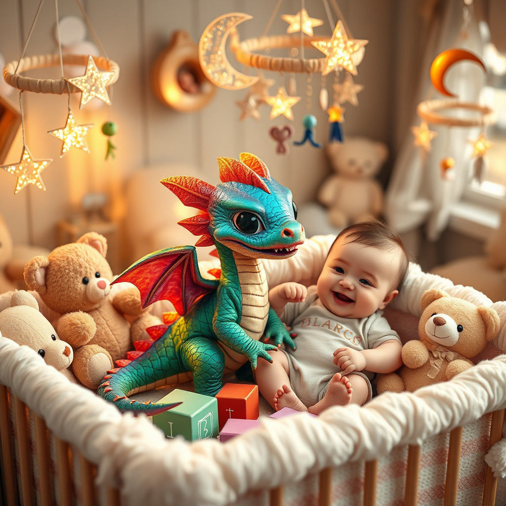 Baby Dragon and Baby Playdate: Anne Geddes Style