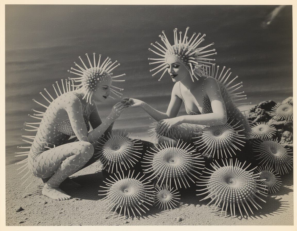 Steichen Shoots Microzoans & Zoanthids on Location for Vogue, 1947