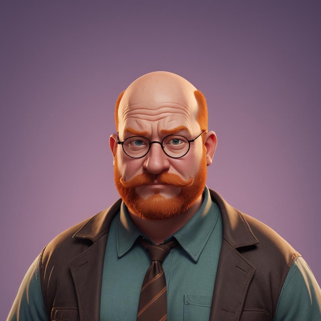 Ginger Man in American Splendor Style