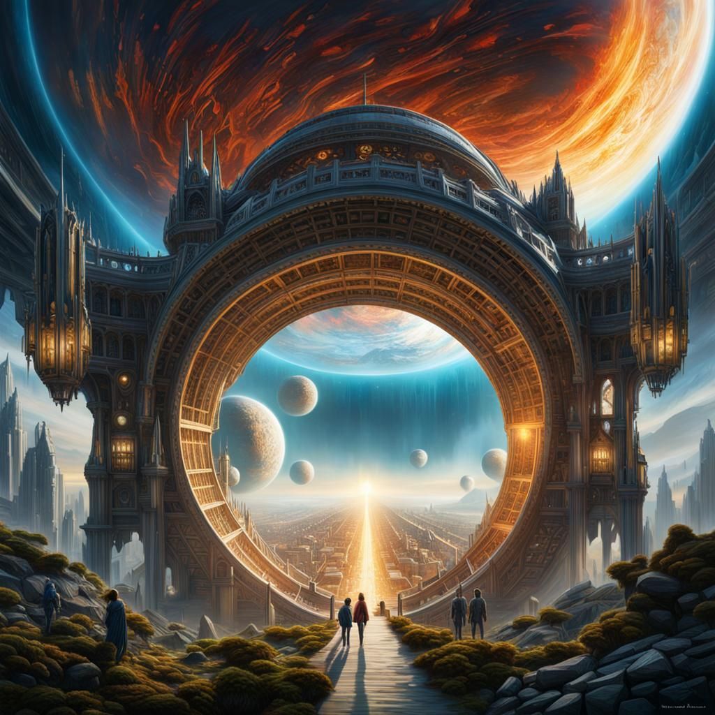 the dreams we once had of a better world beyond the horizon, (utopia:1.3),sci-fi, nature, concept art, digital painting,...