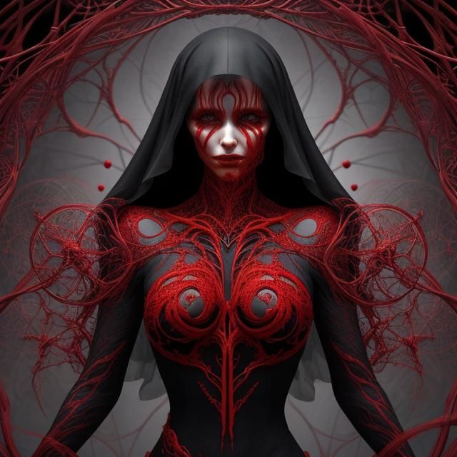Weird Maiden in Crimson Lace Sphere