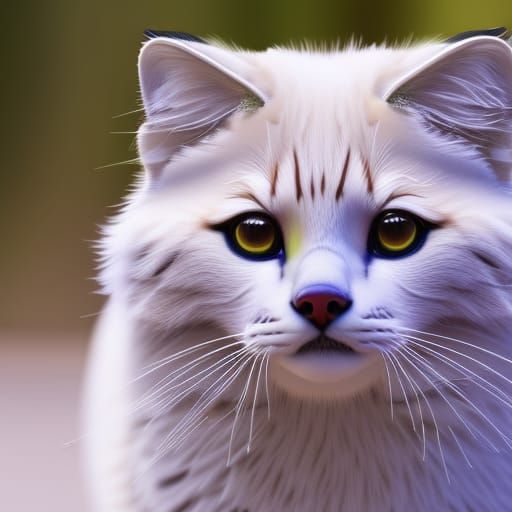 Colorful Sand Cat Speedpaint in Drip Painting Style