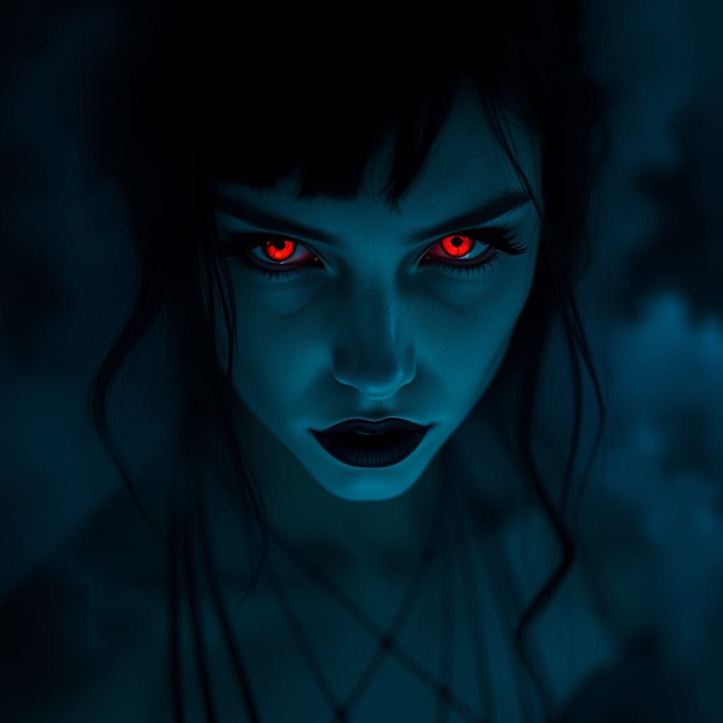 Ethereal Siren in Dark Fog