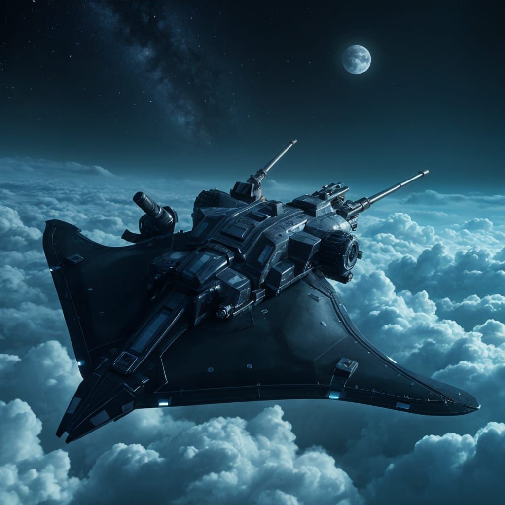 Mechanical Manta Ray Soars Through the Night Sky