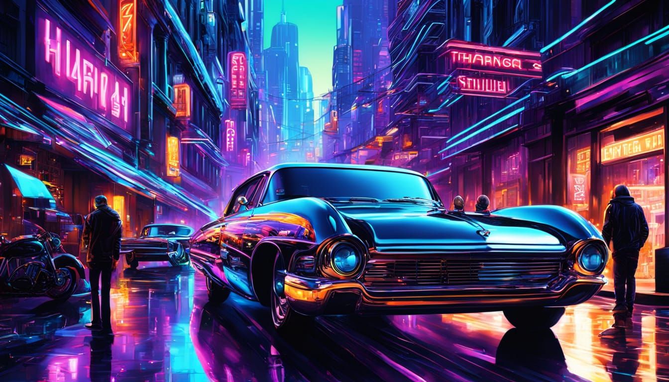 Surreal Futuristic Cityscape Unveils Dark Alleys and Chrome ...