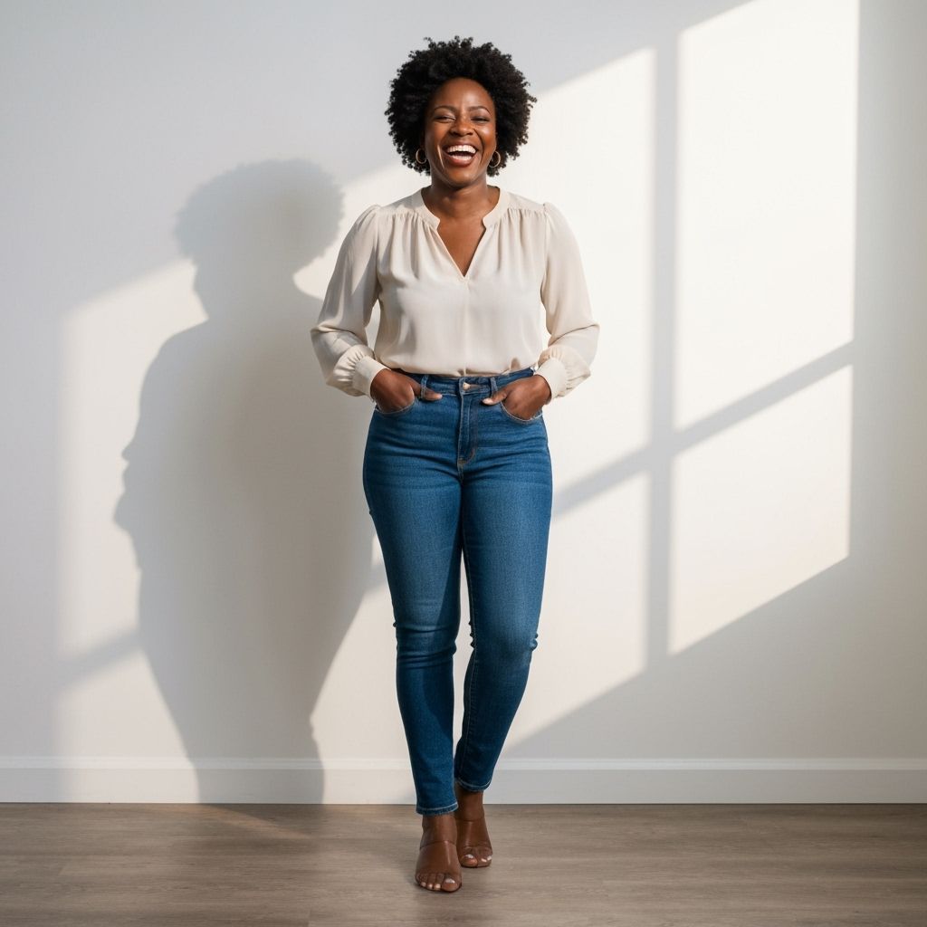 Radiant Portrait of a Woman in Vibrant Realism