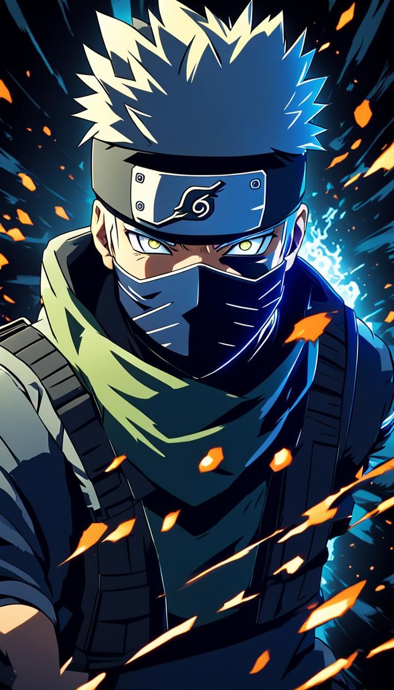 Kakashi's Lightning Skill: Anime Manga Scan