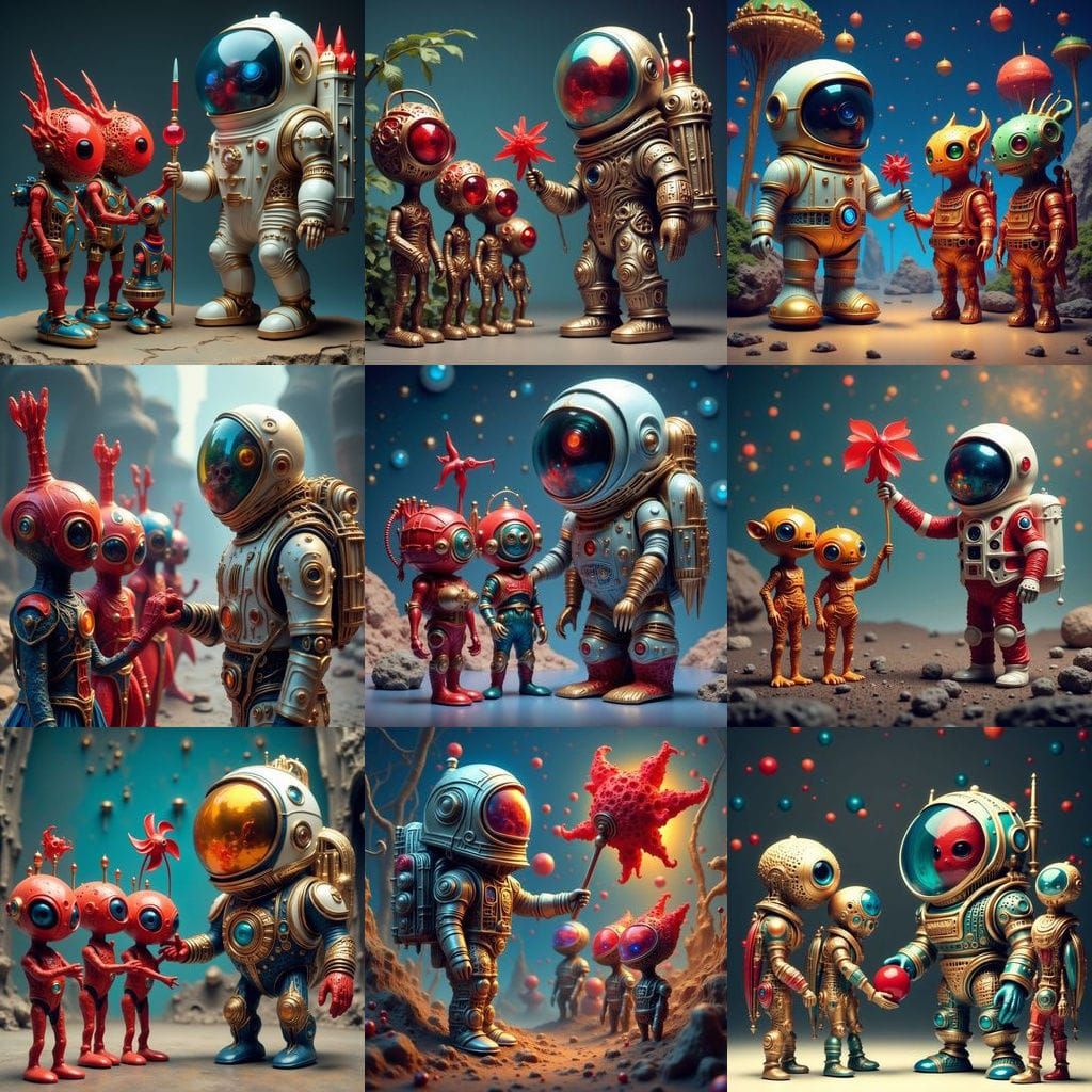 Adorable Alien Encounter in Space