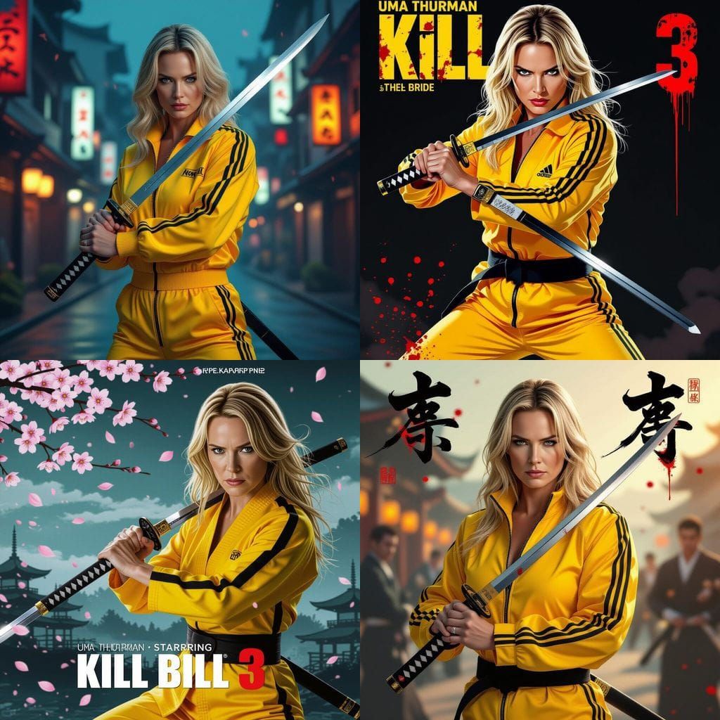 Uma Thurman as The Bride in Kill Bill 3 Cover Art