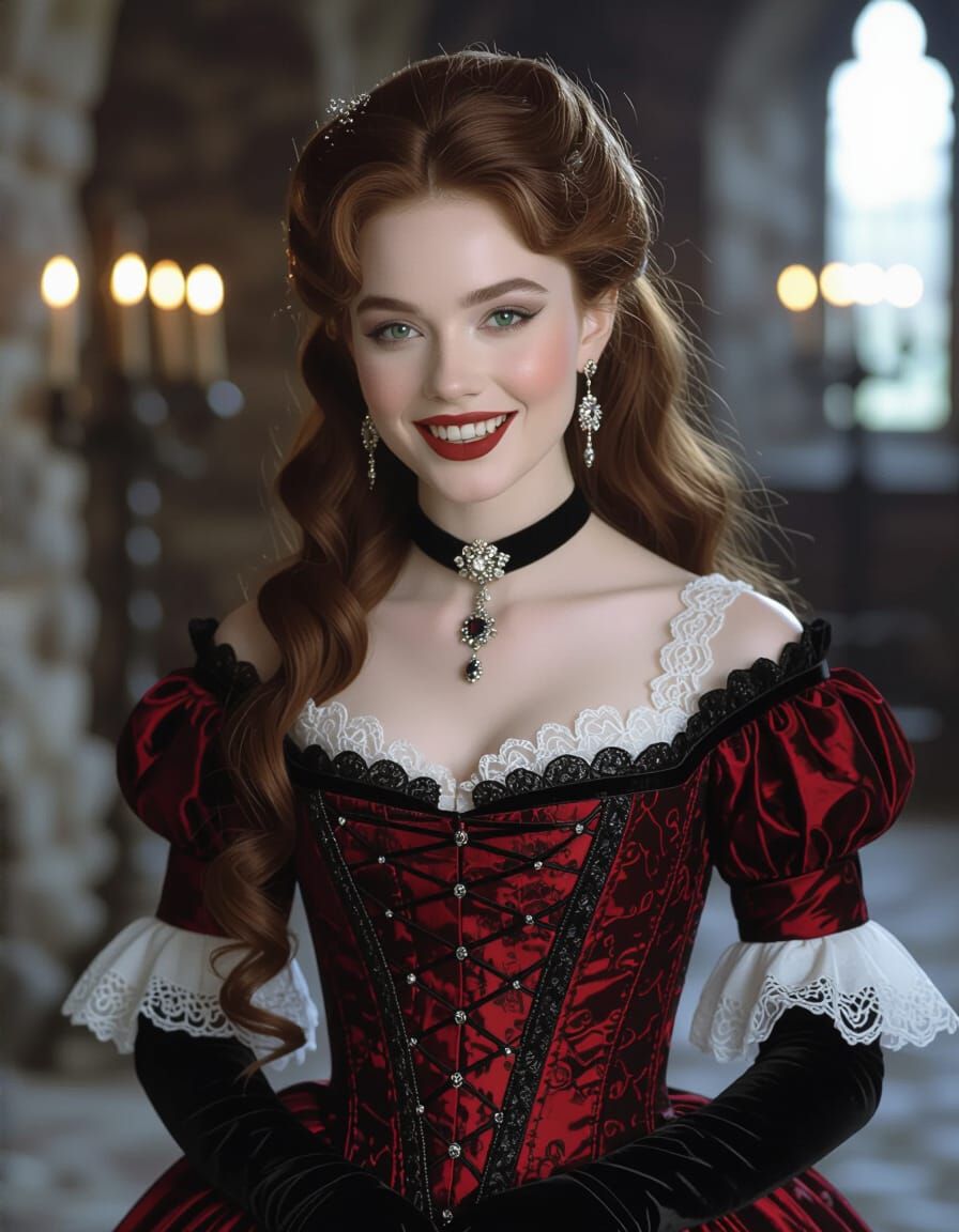 18th Century Vampire Countess in Castle