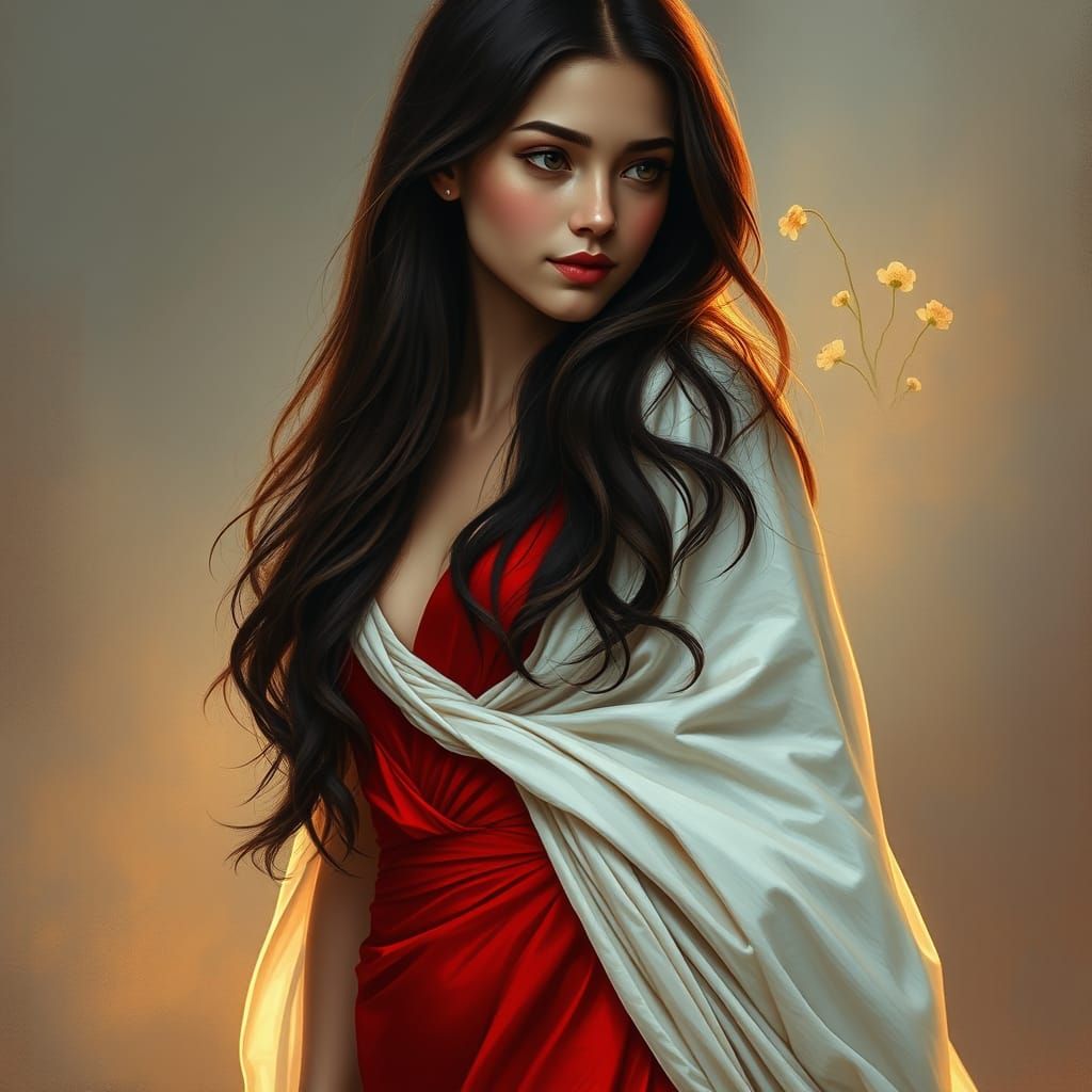 Ethereal Beauty in Whimsical Fantasy Style