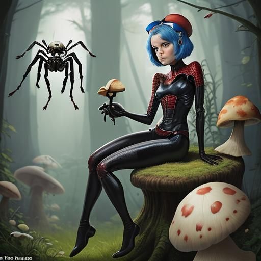 Little Miss Muffet and the Spider