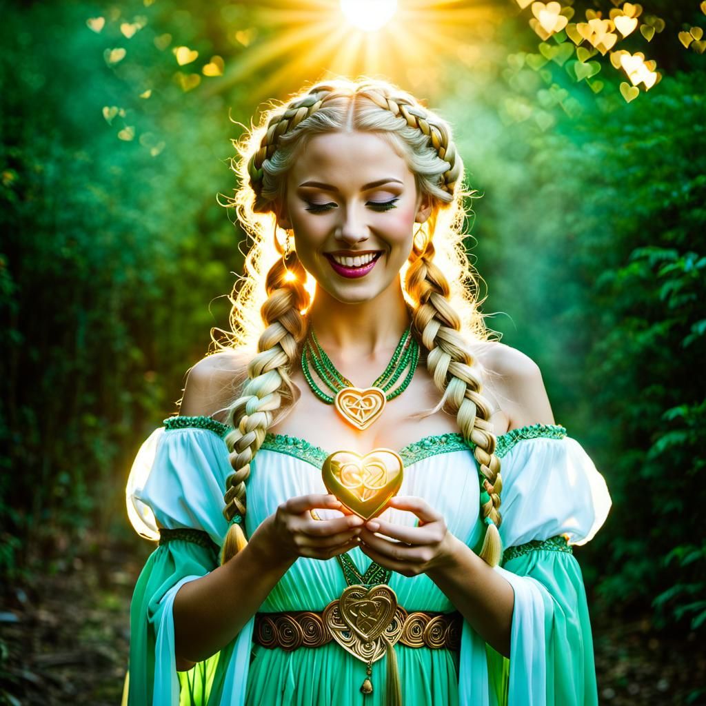 Freyja Juggling Fortune Cookies: Surreal Fantasy Art