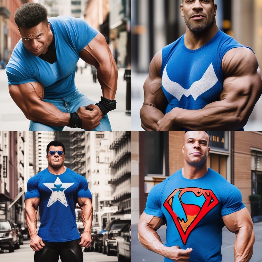 American Superhero Portrait in Sunny New York City