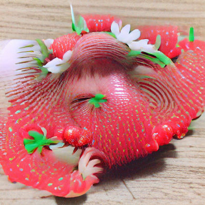 Strawberry Forest: A Surreal Digital Art Creation