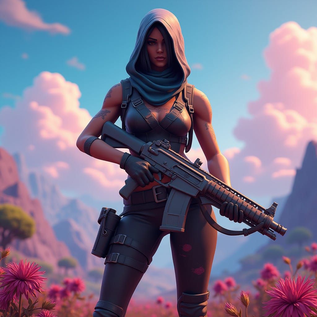 Renegade Raider Fortnite Fighter Wields Futuristic Pump Shot...
