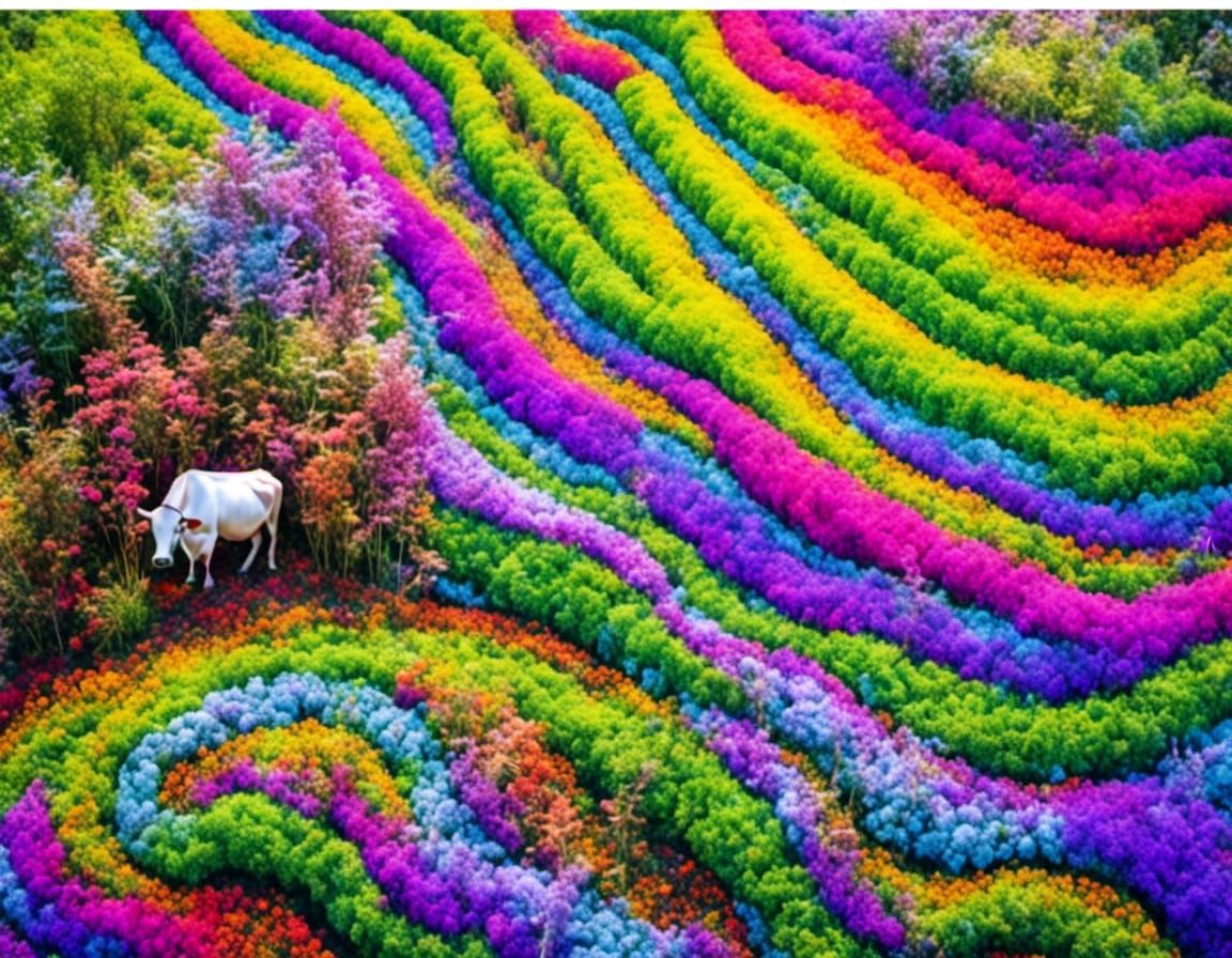 Psychedelic Turnip Rides Cow: Animation Art