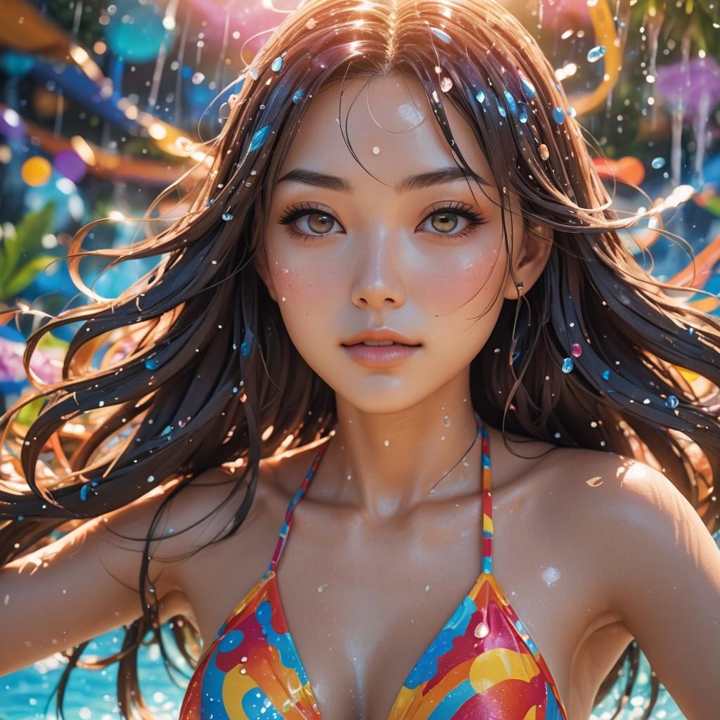 Anime Girl in Dreamlike 3D Illustration